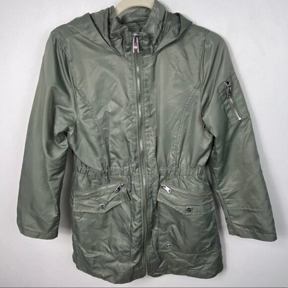 NEW Nordstrom Urban Republic Anorak Jacket Green Girls Size Large 14 / 16 Coat - Picture 2 of 12